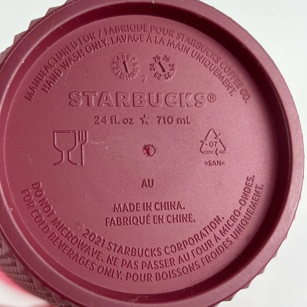 Starbucks Holiday‎ 2022 Pink Waxberry Ombre Bling Studded Tumbler Collectible